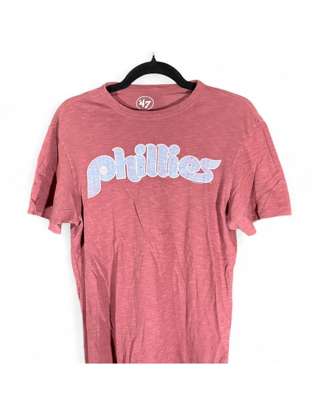 MLB Men's Red and Pink Tshirt